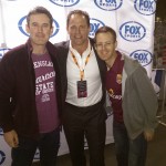 Garth and Colin from Common Ground with former Queendsland Origin star Billy Moore.
